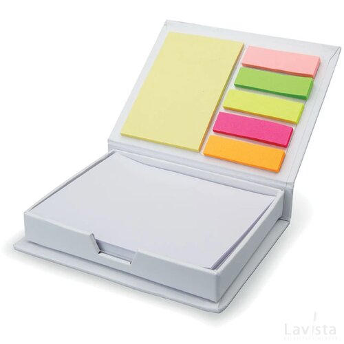 Memoblaadjes en memostickers Memokit wit
