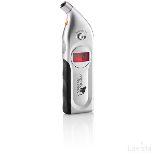 Digitale bandenspanningsmeter zilver