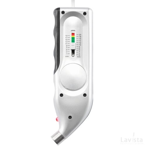 Digitale bandenspanningsmeter zilver
