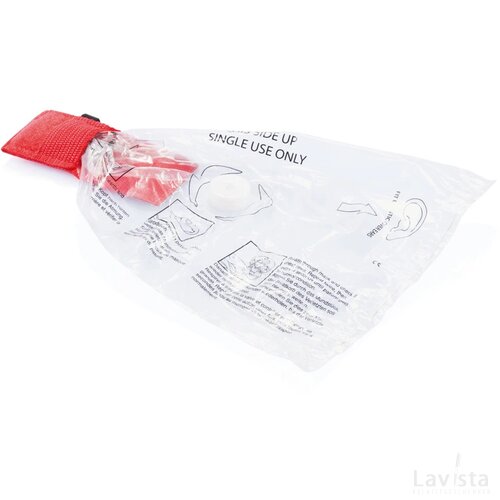 Eerste hulp beademingsmasker rood
