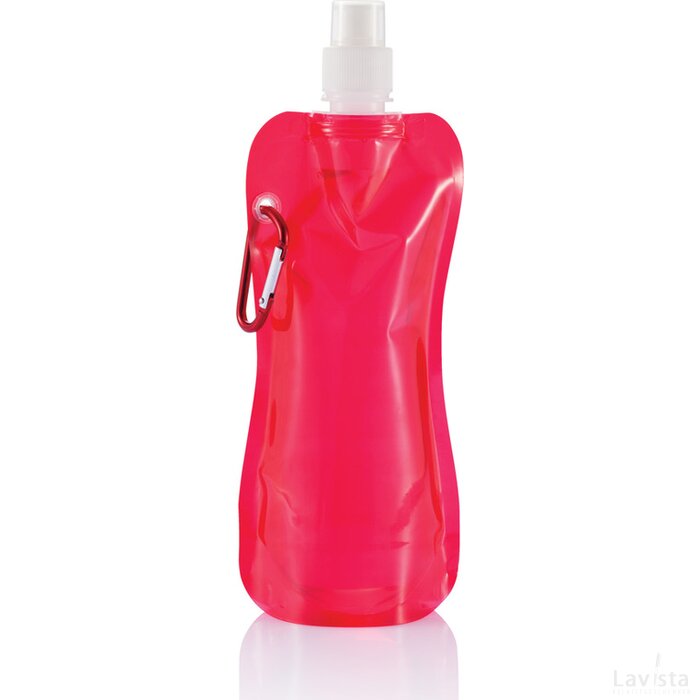 Opvouwbare waterfles rood, wit