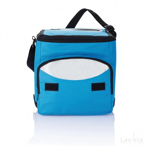 Opvouwbare koeltas blauw, zilver