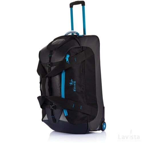 Grote adventure trolley blauw, zwart