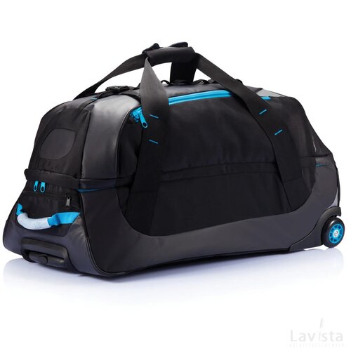 Grote adventure trolley blauw, zwart