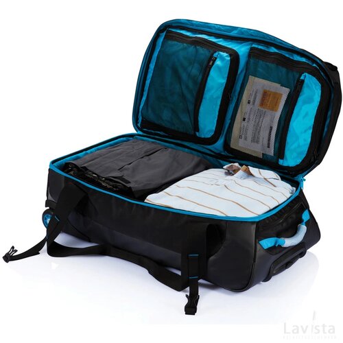 Grote adventure trolley blauw, zwart