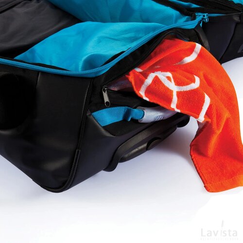 Grote adventure trolley blauw, zwart