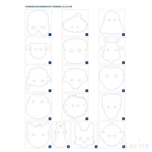 Masker bedrukken | 23 x 23 cm | Offsetdruk