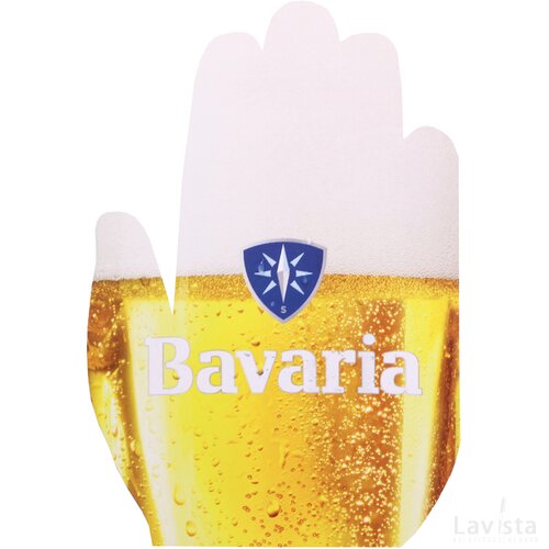 Zwaaihandje bedrukken | Vorm A | Met logo bestellen