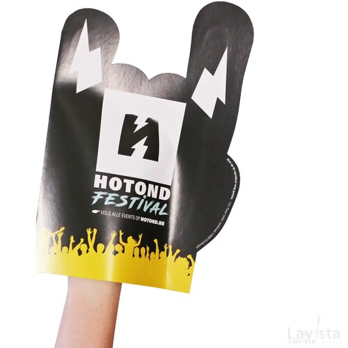 Kartonnen zwaaihandjes