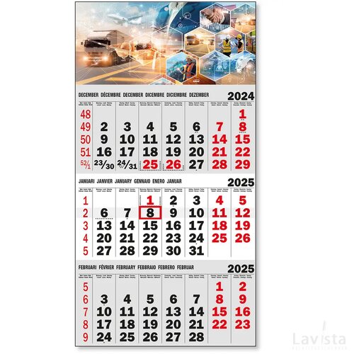 Jaarkalender | 3-maands kalender Budget
