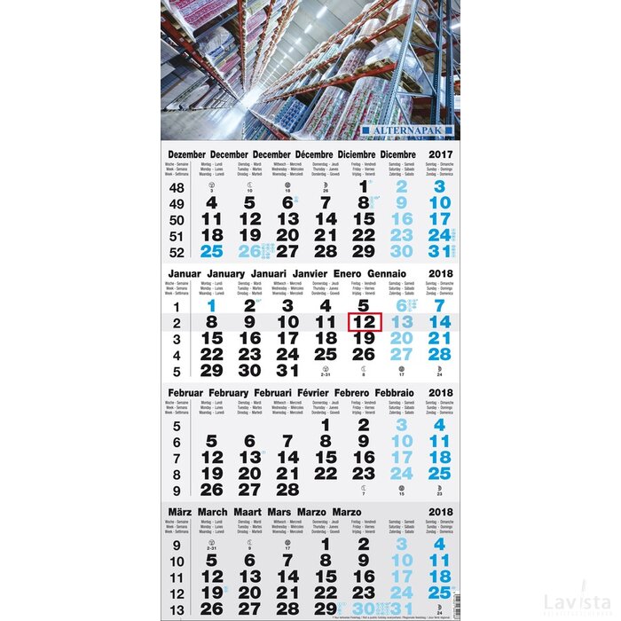 Weekplanning 2016 | 4-maands kalender Budget
