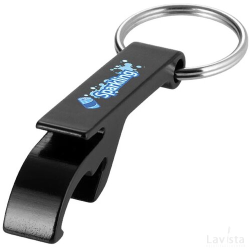Sleutelhanger met fles- en blikopener Zwart