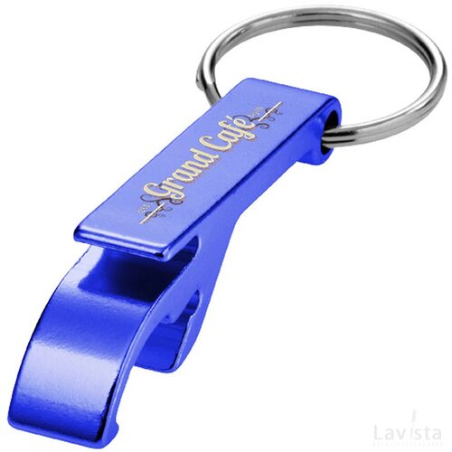Sleutelhanger met fles- en blikopener Blauw