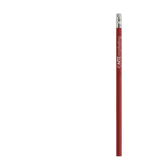 Ongeslepen Potlood Met Gum Rood
