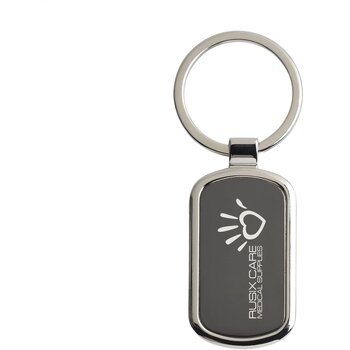 Keytag Rectangle Sleutelhanger Zwart