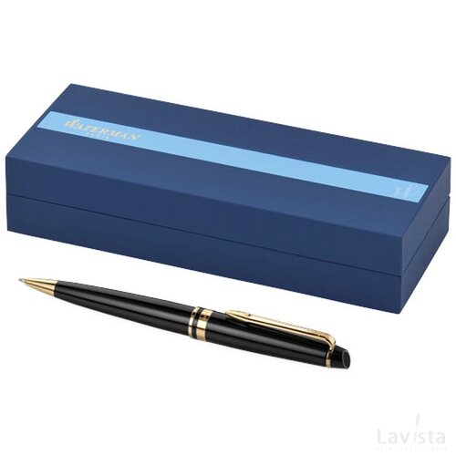 Waterman Expert balpen Zwart,Goud Zwart, Goud Zwart/Goud