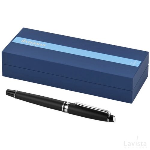 Waterman Expert rollerball Zwart,Zilver Zwart, Zilver Zwart/Zilver