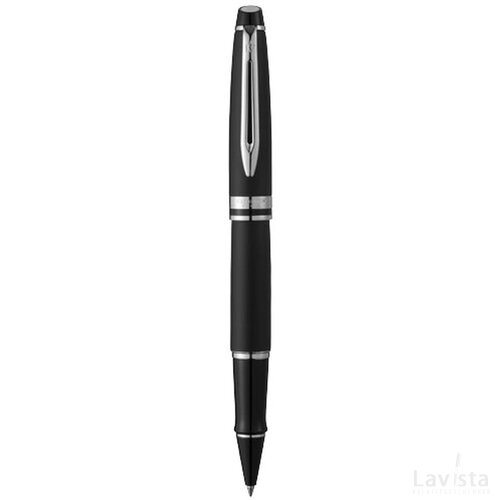 Waterman Expert rollerball Zwart,Zilver Zwart, Zilver Zwart/Zilver