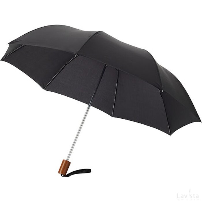 Oho 20'' 2 sectie paraplu Zwart