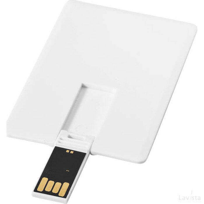 Slim credit card USB 4GB Wit