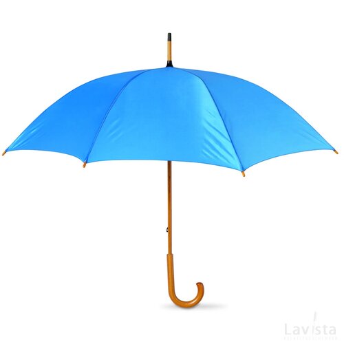 Paraplu met houten handvat Cala royal blauw