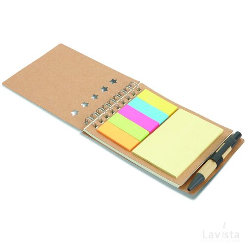 Notitieboekje met balpen Multibook beige