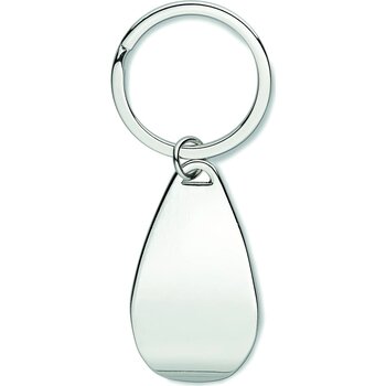 Sleutelhanger met opener Handy glanzend zilver