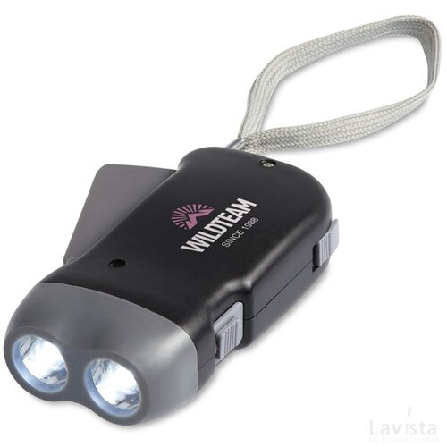 Knijpkat zaklamp Zwart