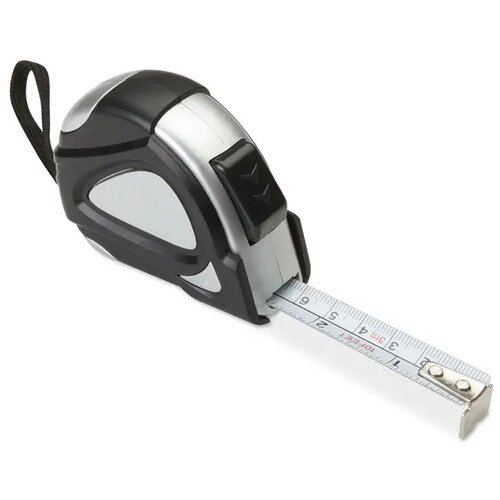 ABS rolmaat van 3 meter Zwart