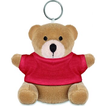 Sleutelhanger met beer Nil rood