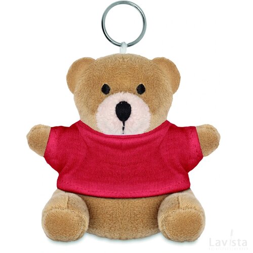 Sleutelhanger met beer Nil rood