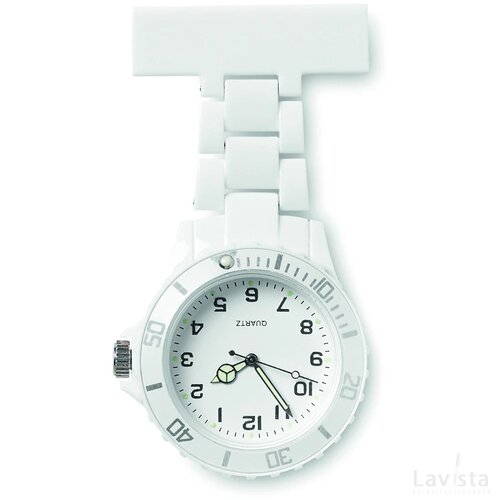 Analoog zusterhorloge Wit