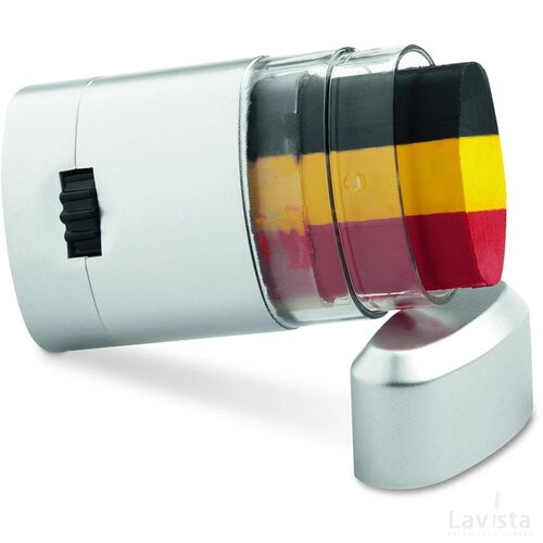 Body paint vlag Werel zwart