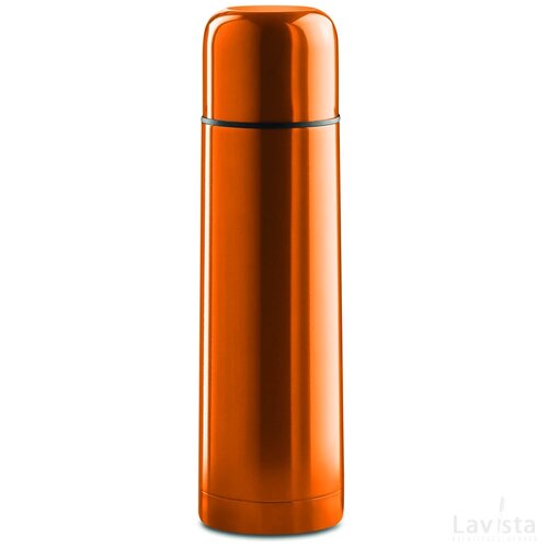 Dubbelwandige drinkfles 500ml Chan oranje