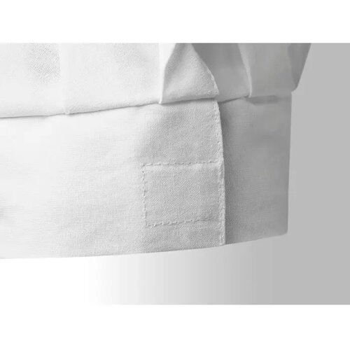 Katoenen koksmuts met klittenbandsluiting Wit