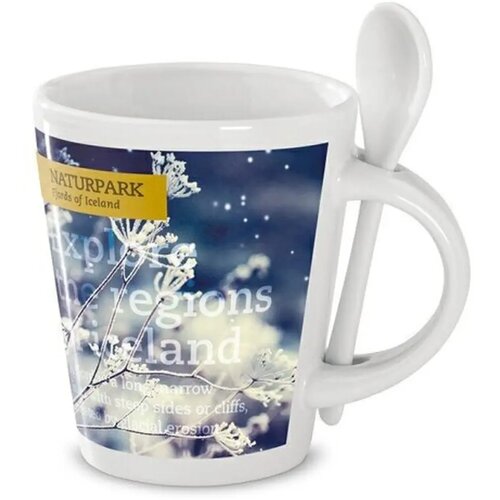 Sublimatie mok met lepel Wit 300 ml