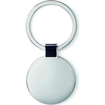 Metalen sleutelhanger Roundy zwart