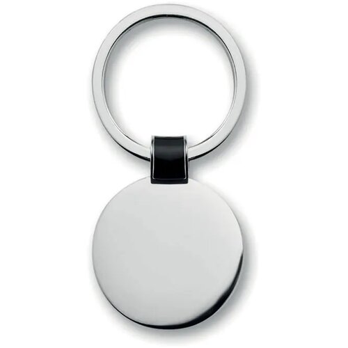Metalen sleutelhanger Roundy zwart
