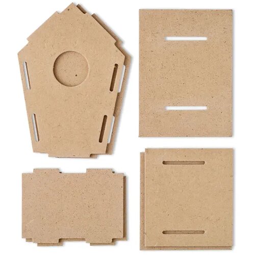 Vogelhuisje van mdf Woohouse hout