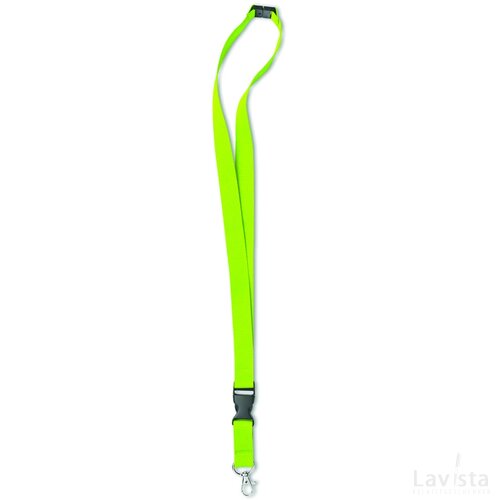 Lanyard, metalen haak. 20 mm Lany limoen