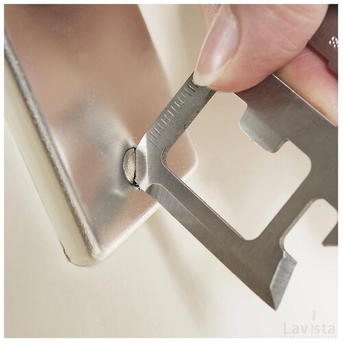 Creditcard multitool met 11 functies Zilver