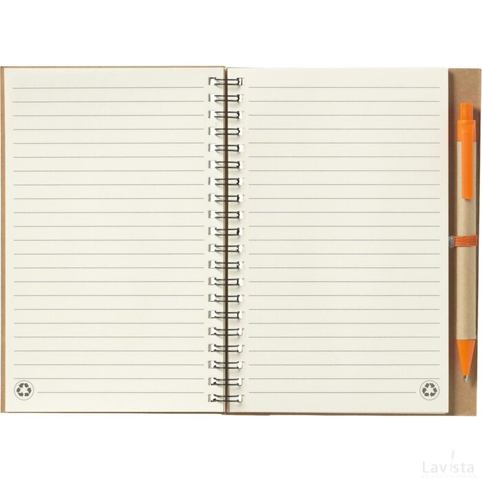 Recyclenote-L Notitieboekje Oranje