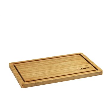 Bamboe snijplank met groef Bruin