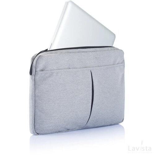 PVC vrije laptop hoes 15” grijs