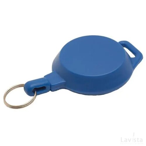 Jojo 2 pashouder kunststof met sleutelring blauw