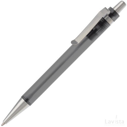 Balpen Antarctica metalen clip frosted grijs