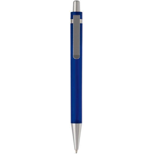 Balpen Antarctica metalen clip frosted donker blauw