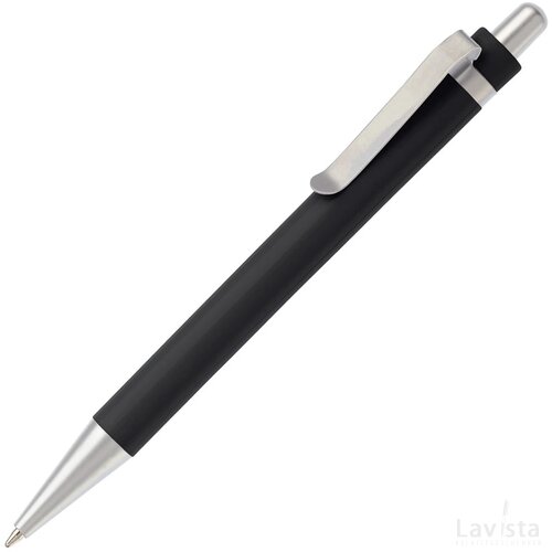 Balpen Antarctica metalen clip zwart