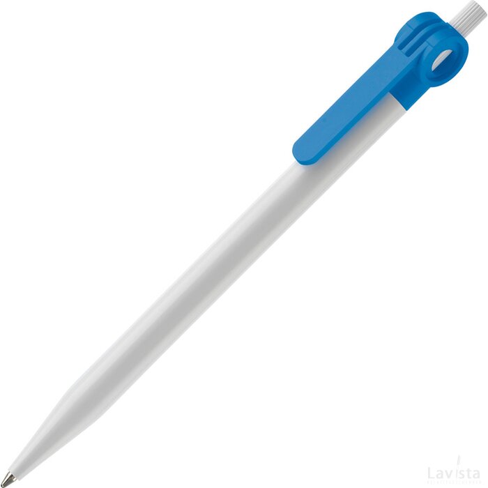 Balpen Futurepoint hardcolour wit / licht blauw