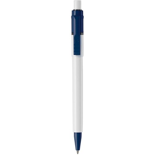 Balpen Baron Colour hardcolour wit / donker blauw